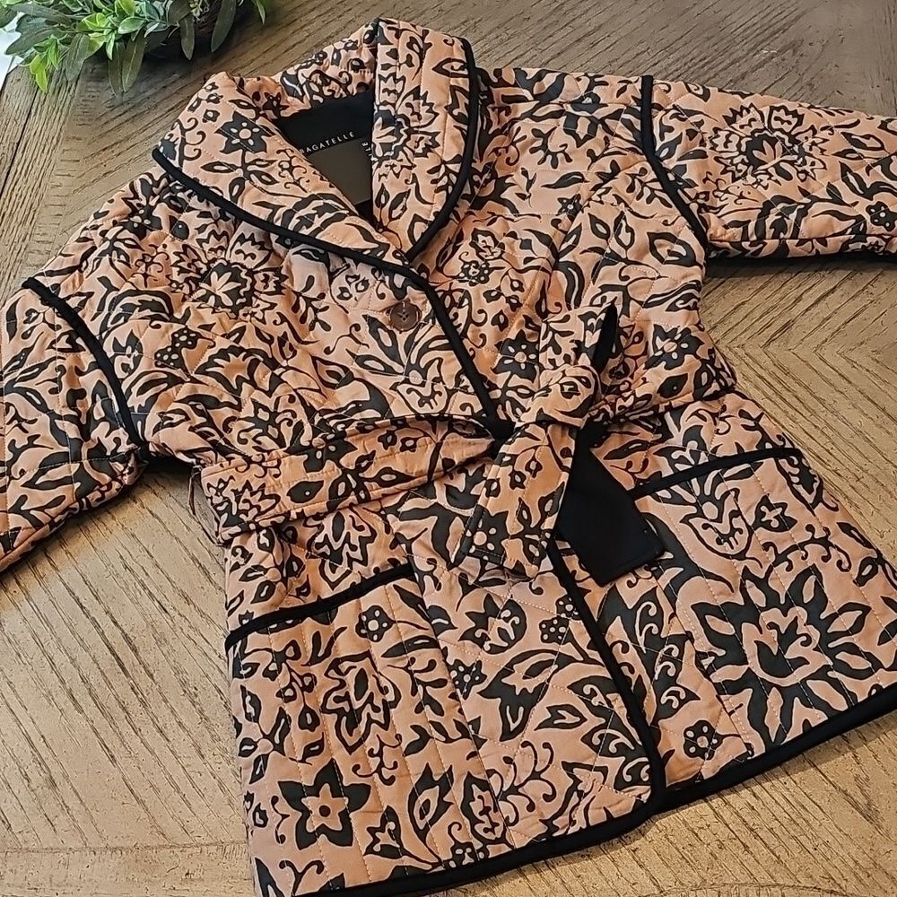 Bagatelle floral quilted jacket size XS fits size XS/S NWT